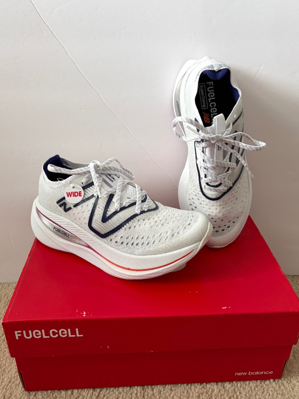Women's New Balance FuelCell SuperComp Trainer White Size 8W